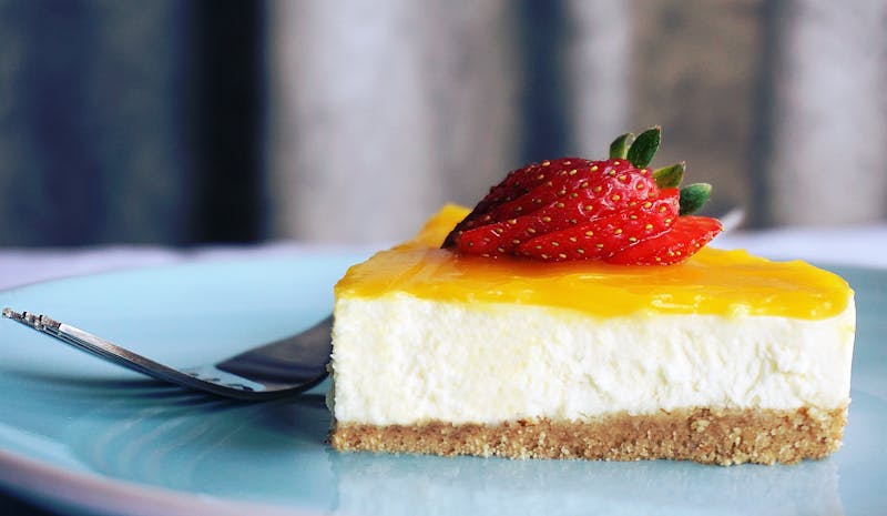 New York Cheesecake creamy classic slice