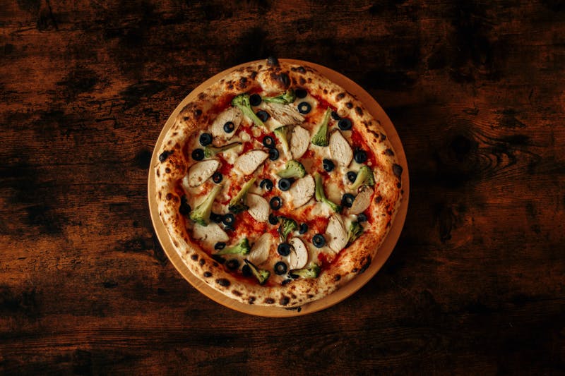 BBQ Ranch Chicken pizza catering option